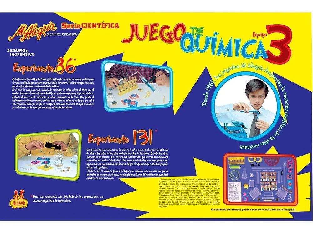 Juego de química equipo 3 grande Mi Alegría