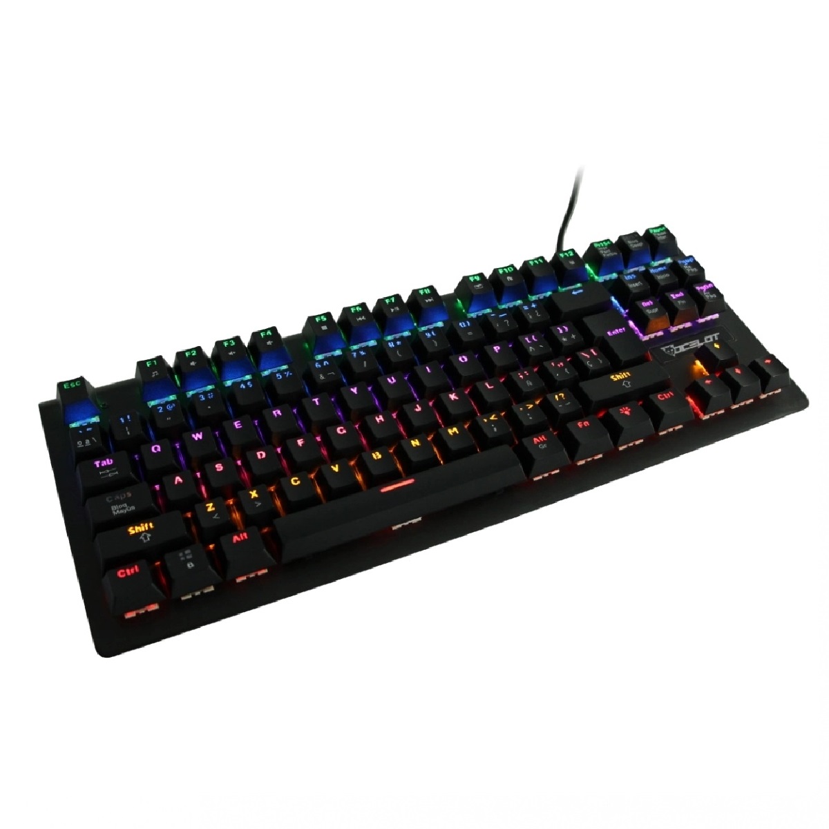 Teclado Mecánico Ogmk02 Ocelot Rgb Switch Azul 