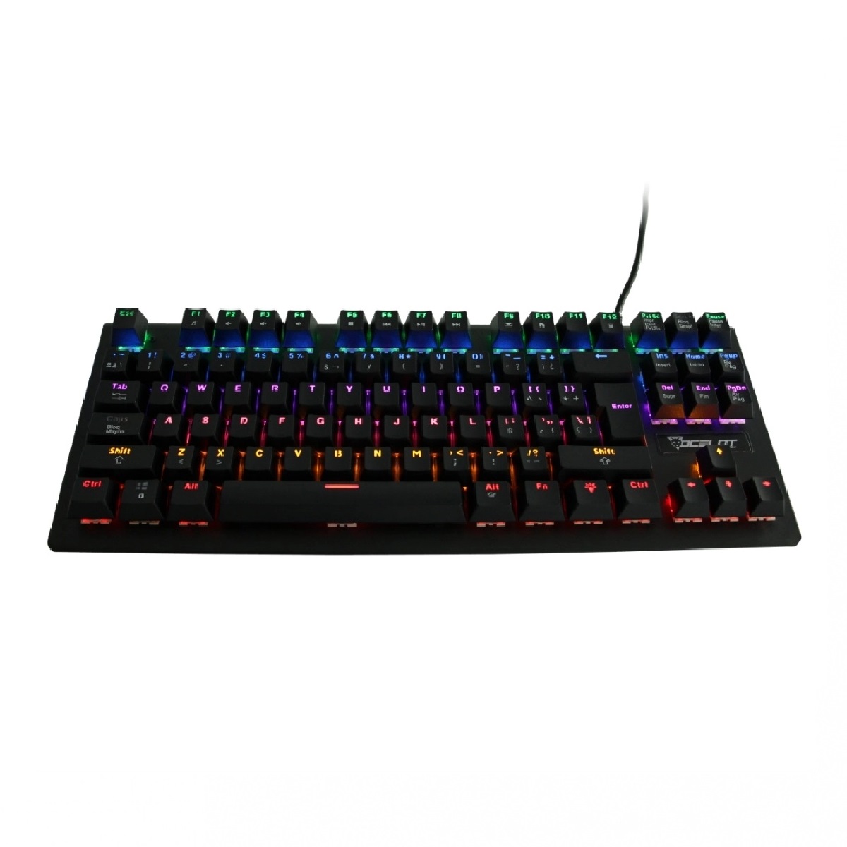 Teclado Mecánico Ogmk02 Ocelot Rgb Switch Azul 