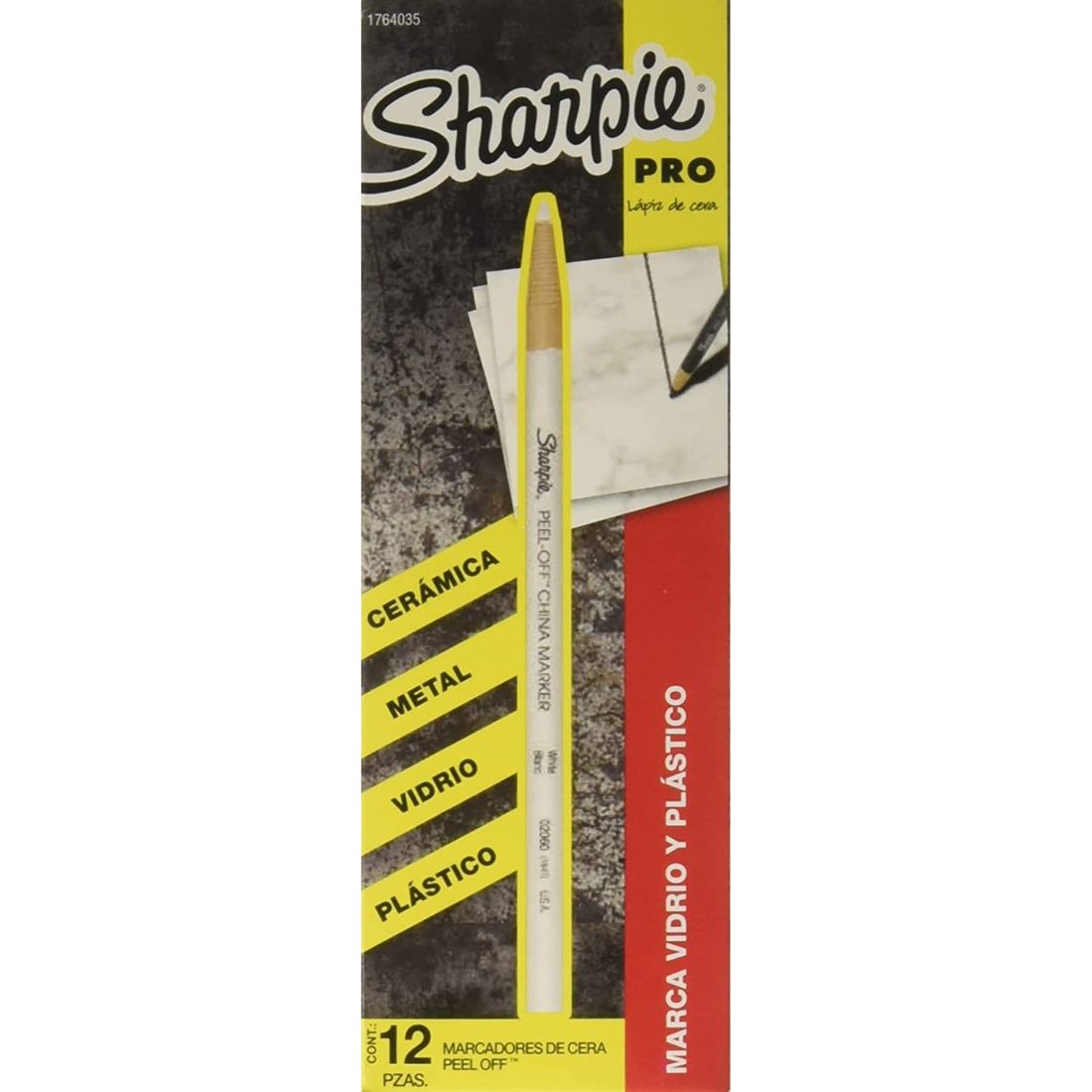 SHARPIE Marcador de cera blanco 12 piezas