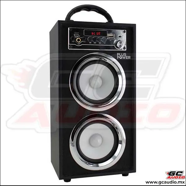 BOCINA PORTATIL CON BLUETOOTH MICRO SD USB AUXILIAR  PLUS POWER PPWBT24