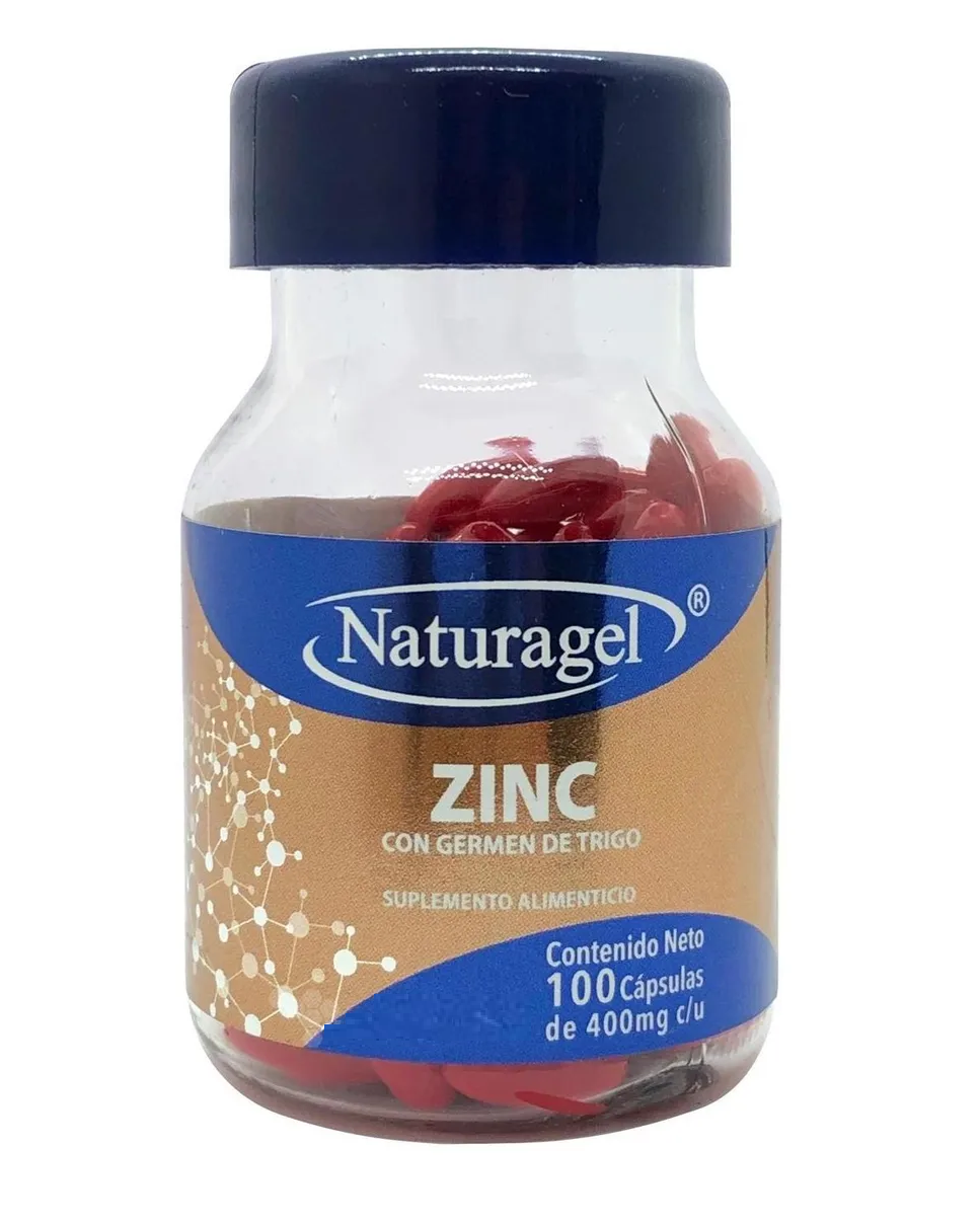 Naturagel Zinc Con Germen De Trigo 100 Cápsulas
