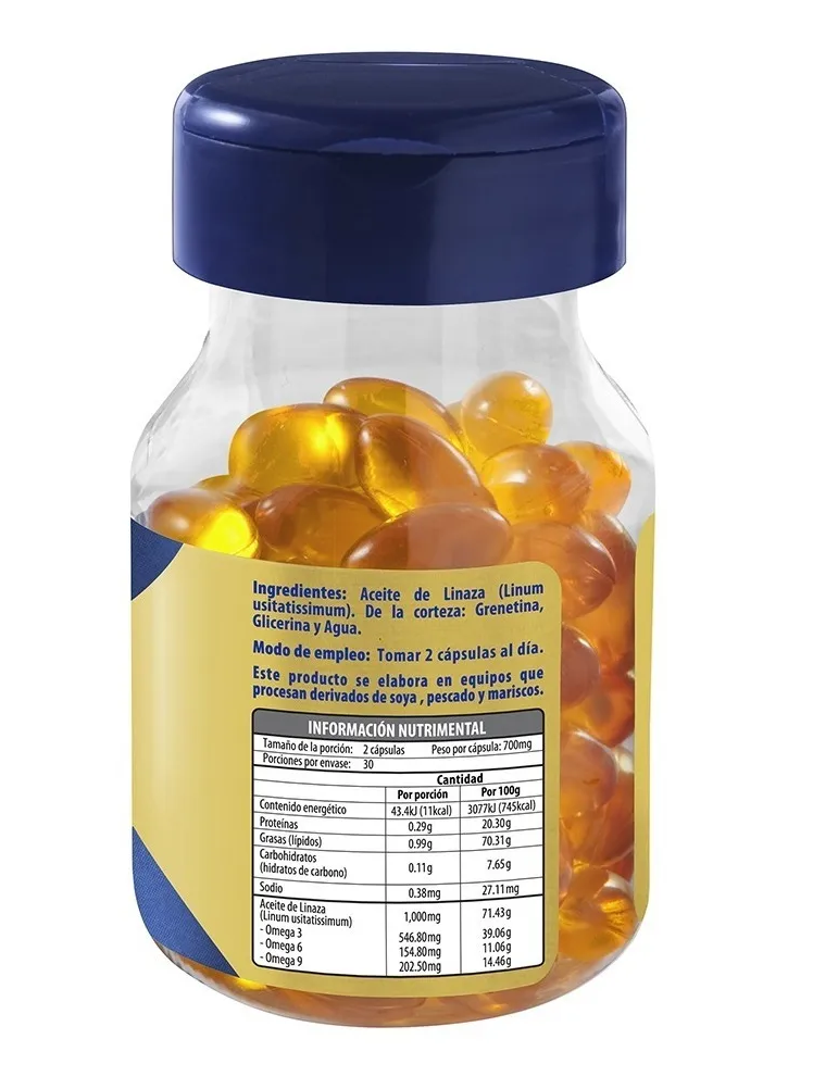 Omega 3, 6 Y 9 C/60 Naturagel Aceite Pescado, Linaza, Oliva