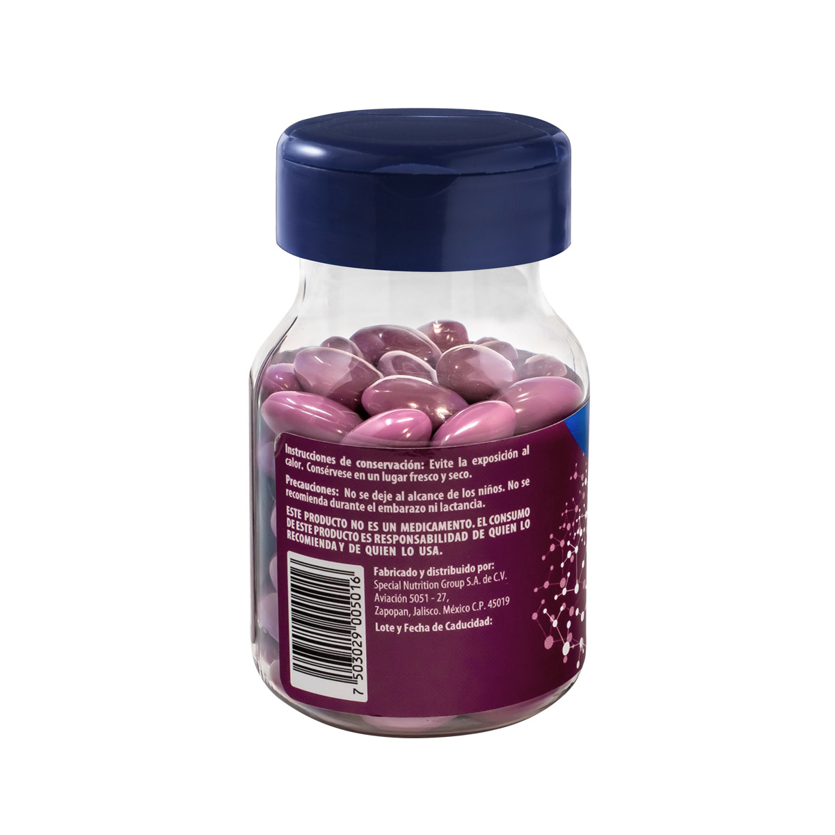 Resveratrol Con Vitamina E Y Colágeno 30 Cápsulas Naturagel