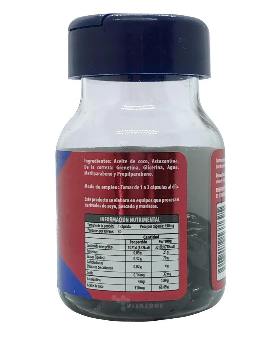 Astaxantina 30 Cápsula Naturagel