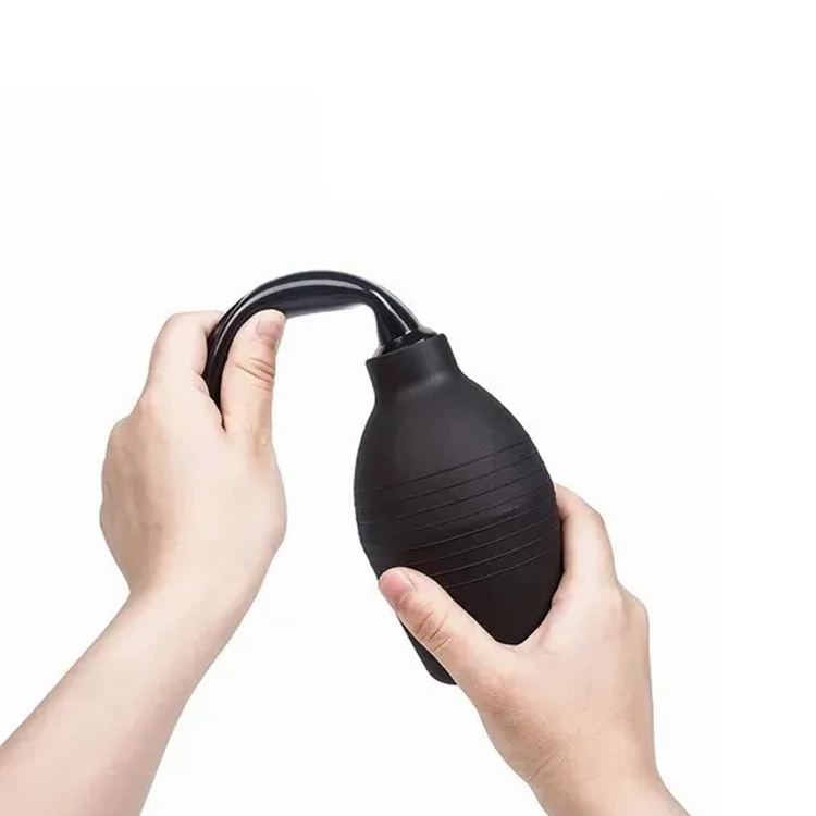 Enema de Silicona Para Uso Vaginal y Anal. Silicona Suave. Color Negro. SEAFON