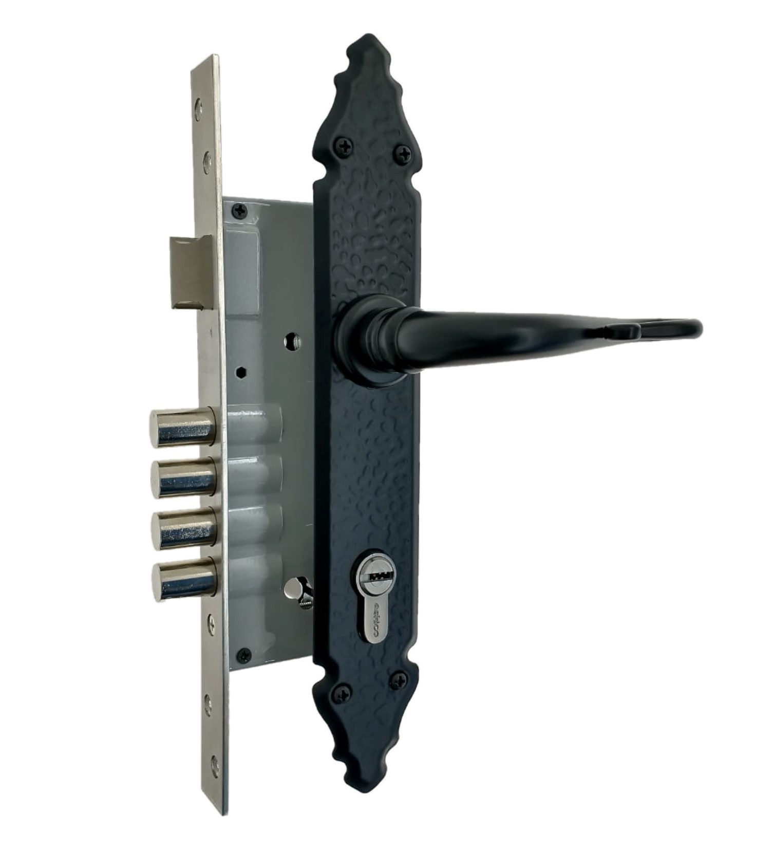 Cerradura de Entrada Colonial Lazo con Mecanismo de Seguridad