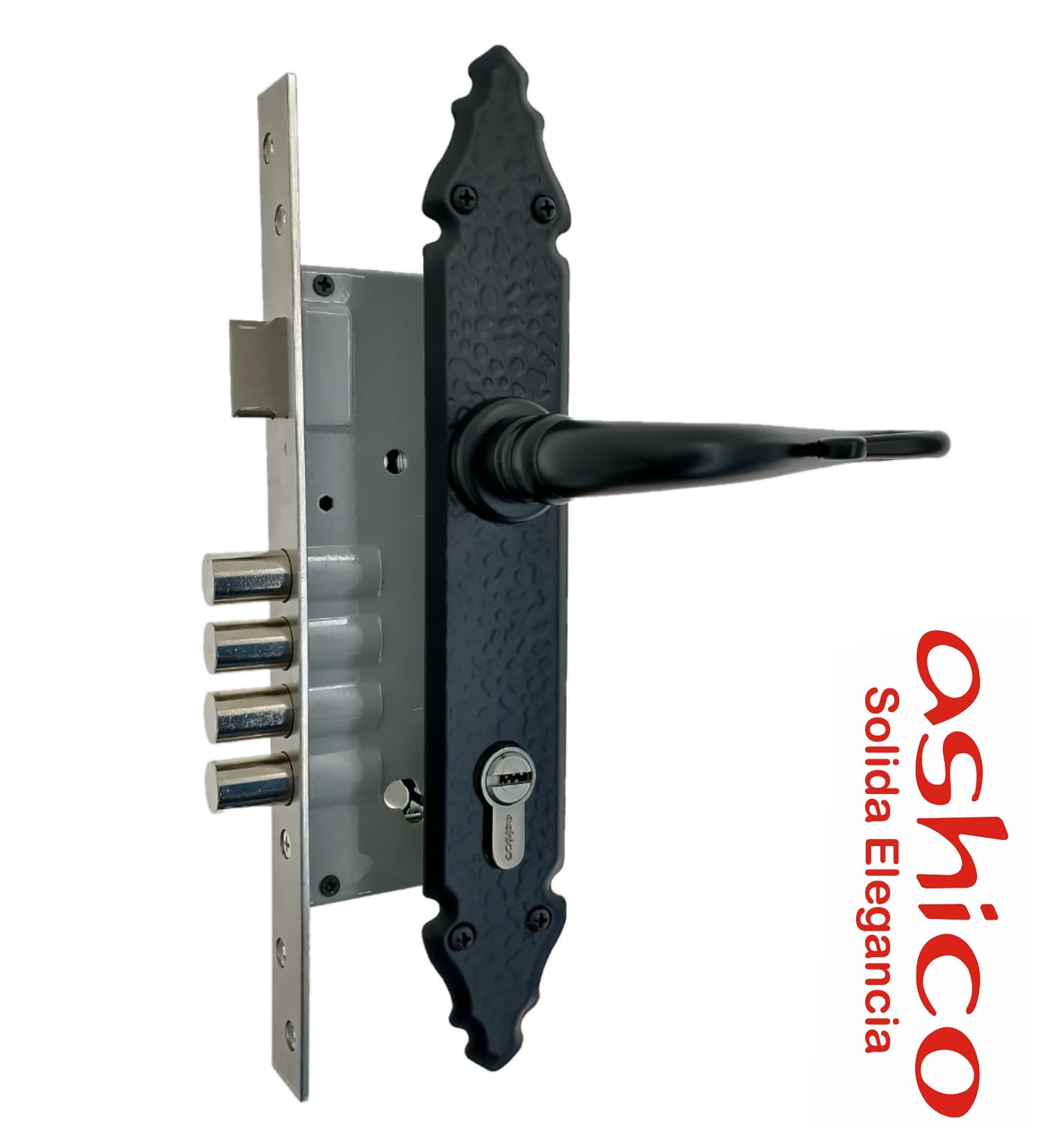 Cerradura de Entrada Colonial Lazo con Mecanismo de Seguridad