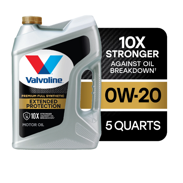 Valvoline Extended Protection Premium Full Synthetic 0W-20 Motor Oil 5 QT