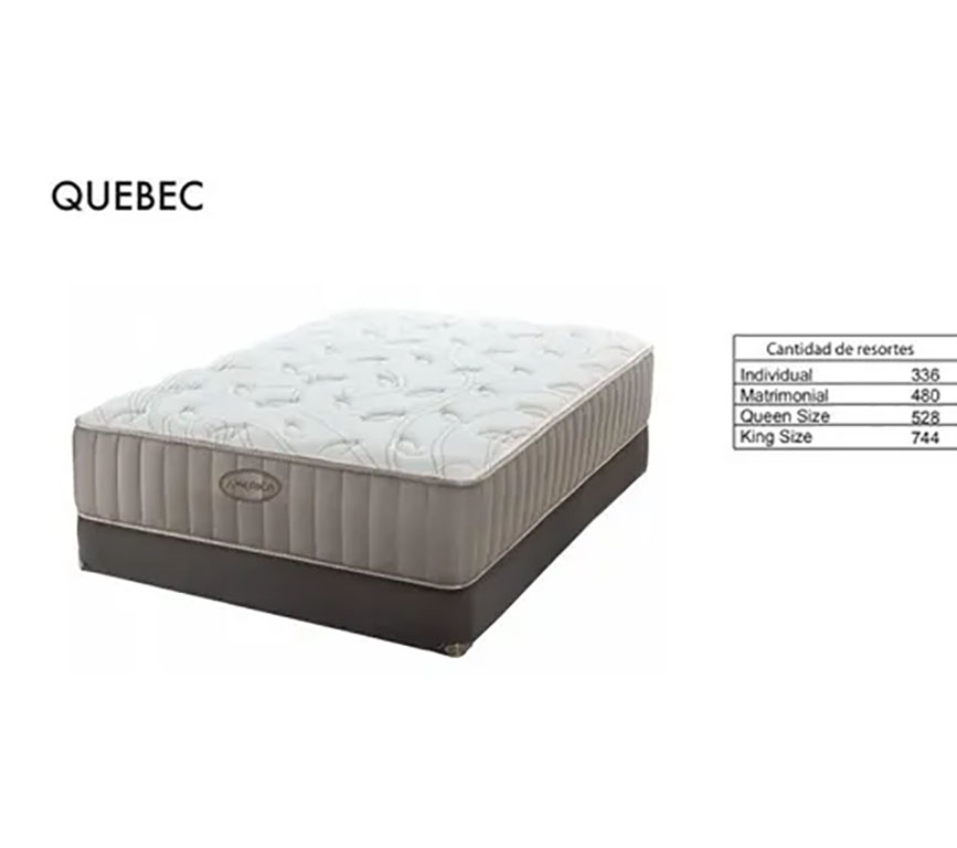 Colchon King Size Quebec America Resortes Independientes