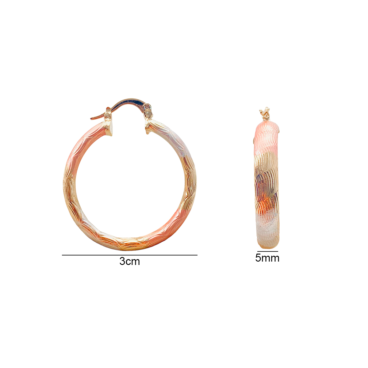 Arracadas Oro Angelus En Tres Colores 8203102