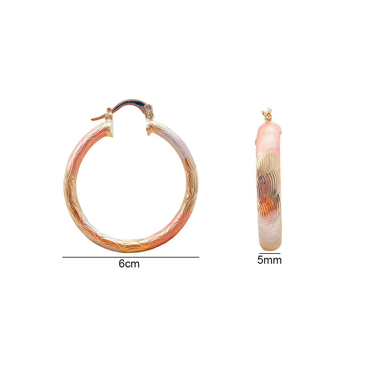 Arracadas Oro Angelus En Tres Colores 8203104