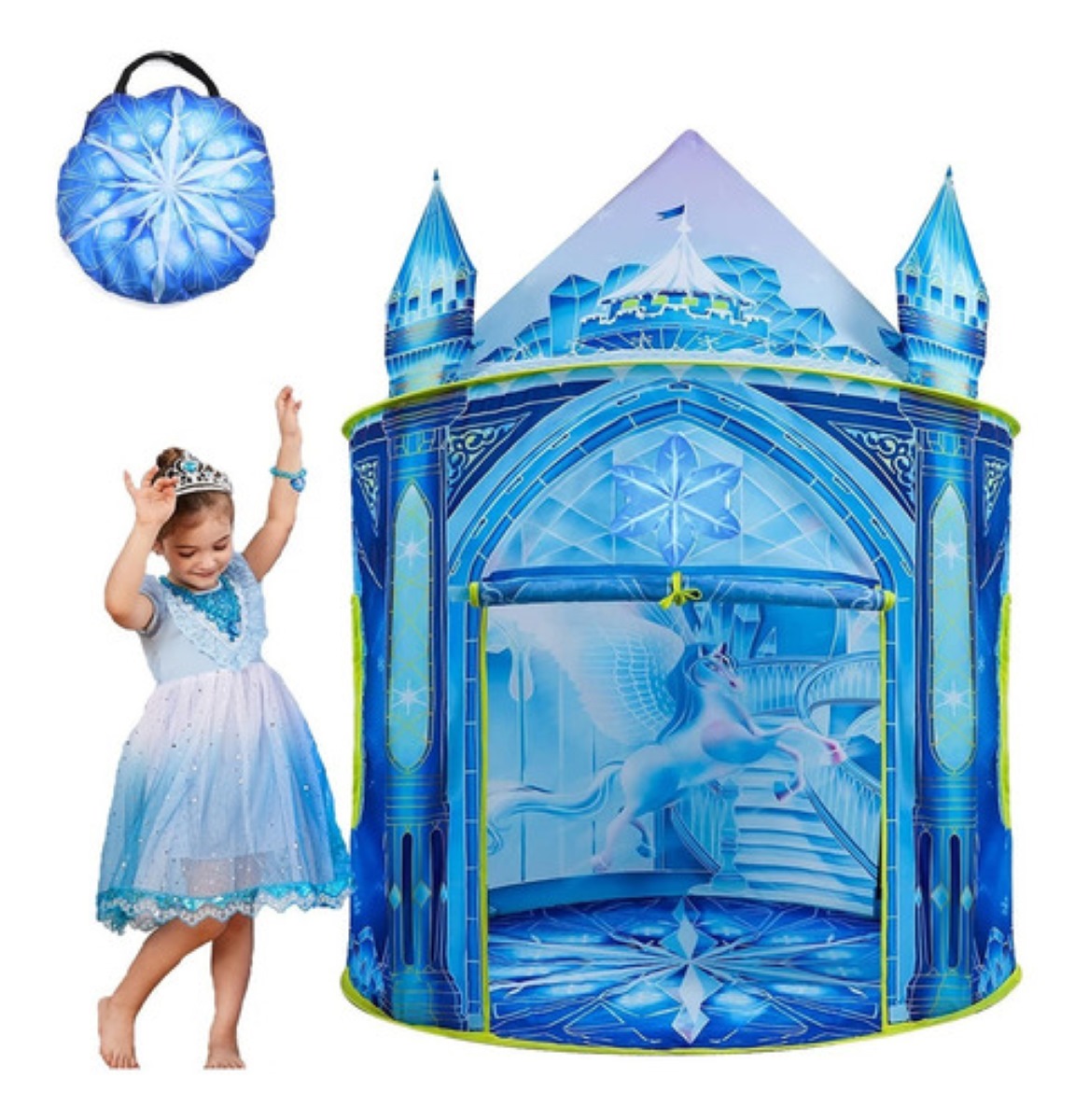 Castillo Para Niñas Princesa Azul 130x101