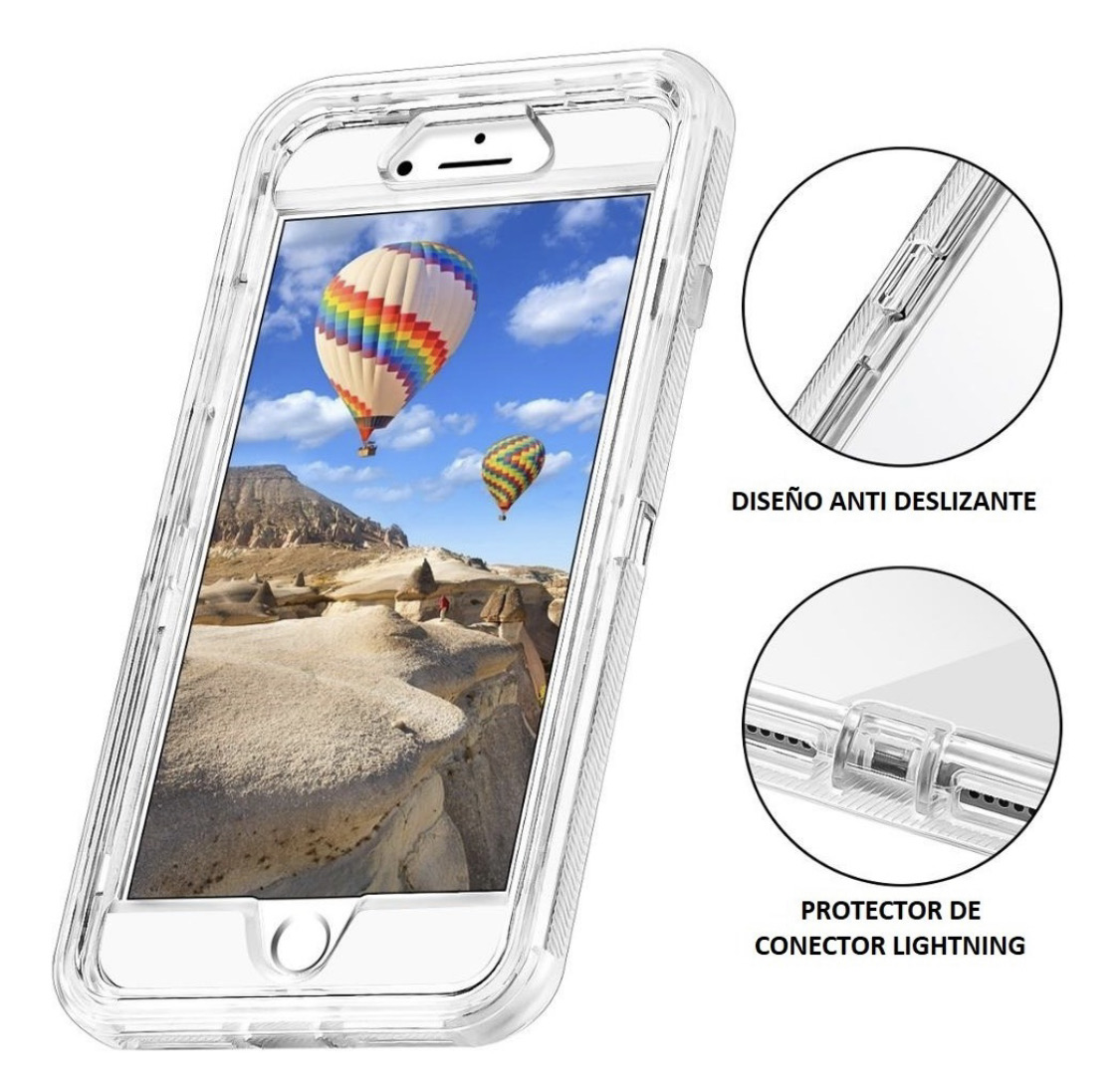 funda uso rudo para IPhone 11 pro max tipo otterbox transparente calidad premium