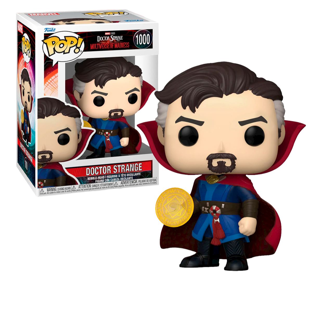 Funko Pop Dr Strange #1000 Multiverso De Locura Marvel Studios con Protector de Acrilico