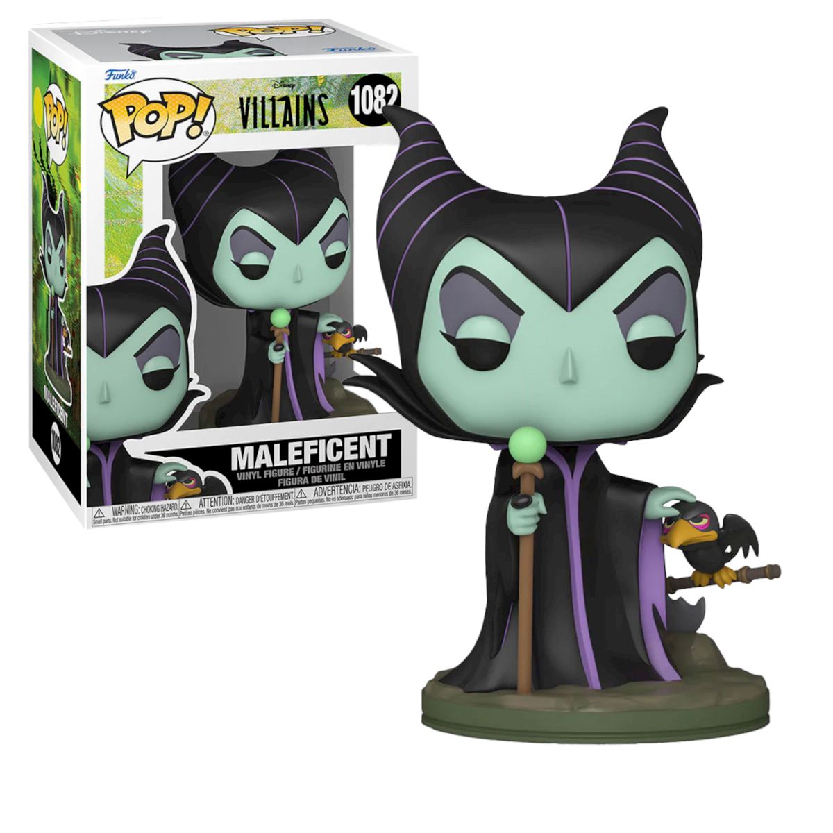 	Funko Pop Malefica Con Cuervo #1082 Villanos Disney Original 