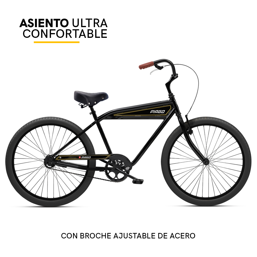 Asiento Bicicleta Montaña Ultra Confortable Negro