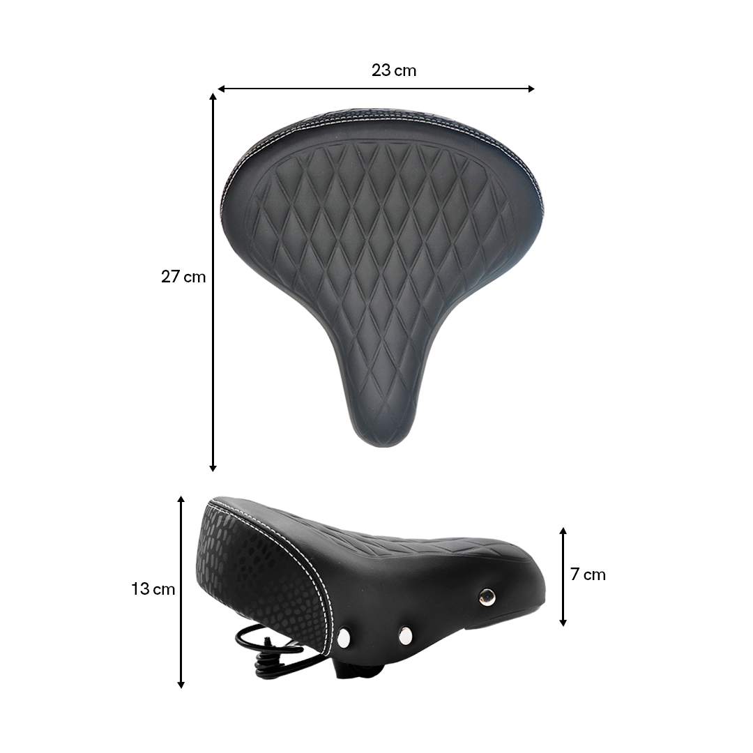 Asiento Bicicleta Montaña Ultra Confortable Negro