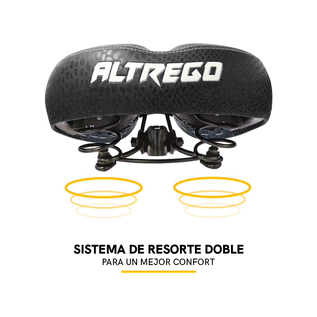 Asiento Bicicleta Montaña Ultra Confortable Negro