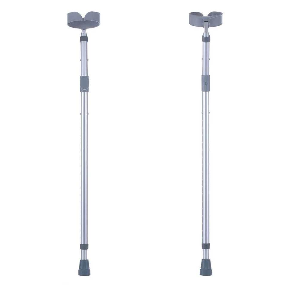 Muletas de Antebrazo tipo Canadiense, Ergonómicas y Ajustables para Adulto en Resistente Aluminio Ultraligero capacidad 100 kgs
