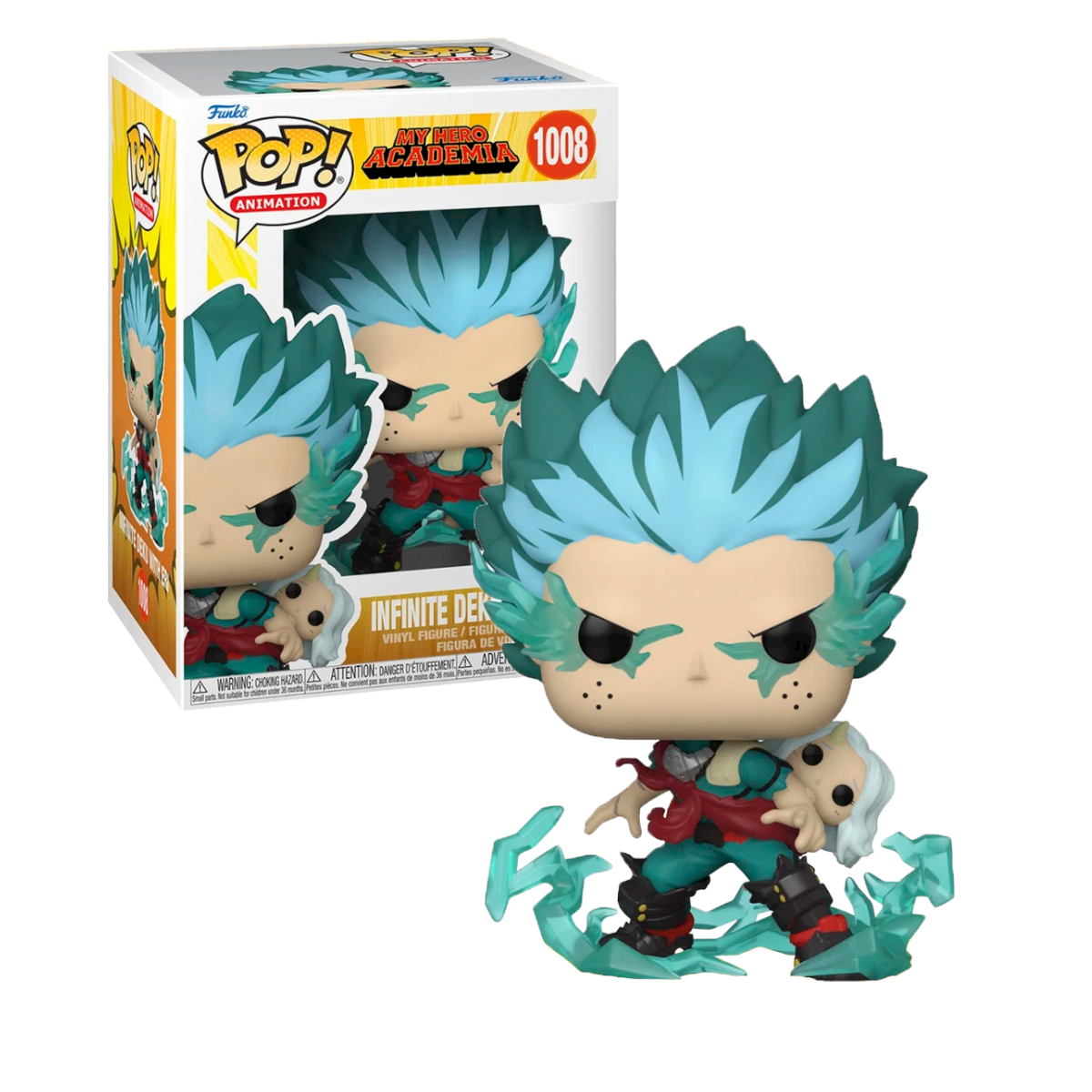 Funko Pop Infinite Deku Con Eri Glow 1008 My Hero Academia Anime con Protector de Acrilico