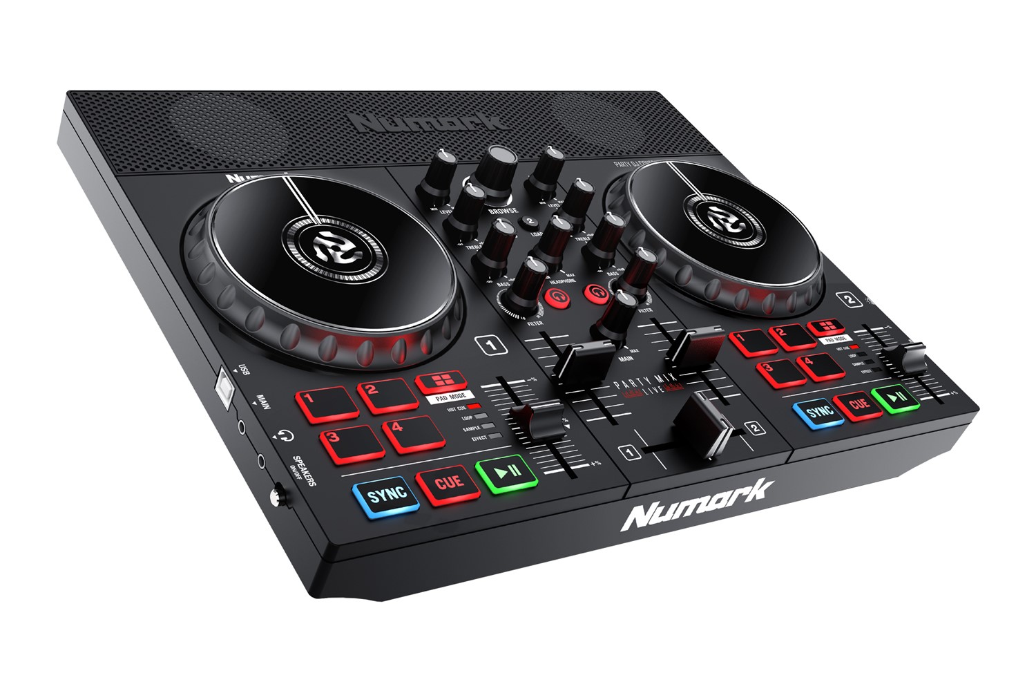 Controlador Dj NUMARK Party Mix Live con espectáculo De Luces .