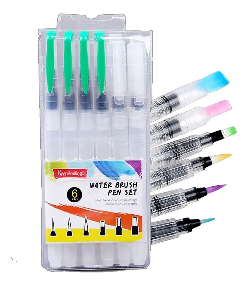 Pinceles Para Acuarela Con Deposito De Agua Para Pintar Profesional