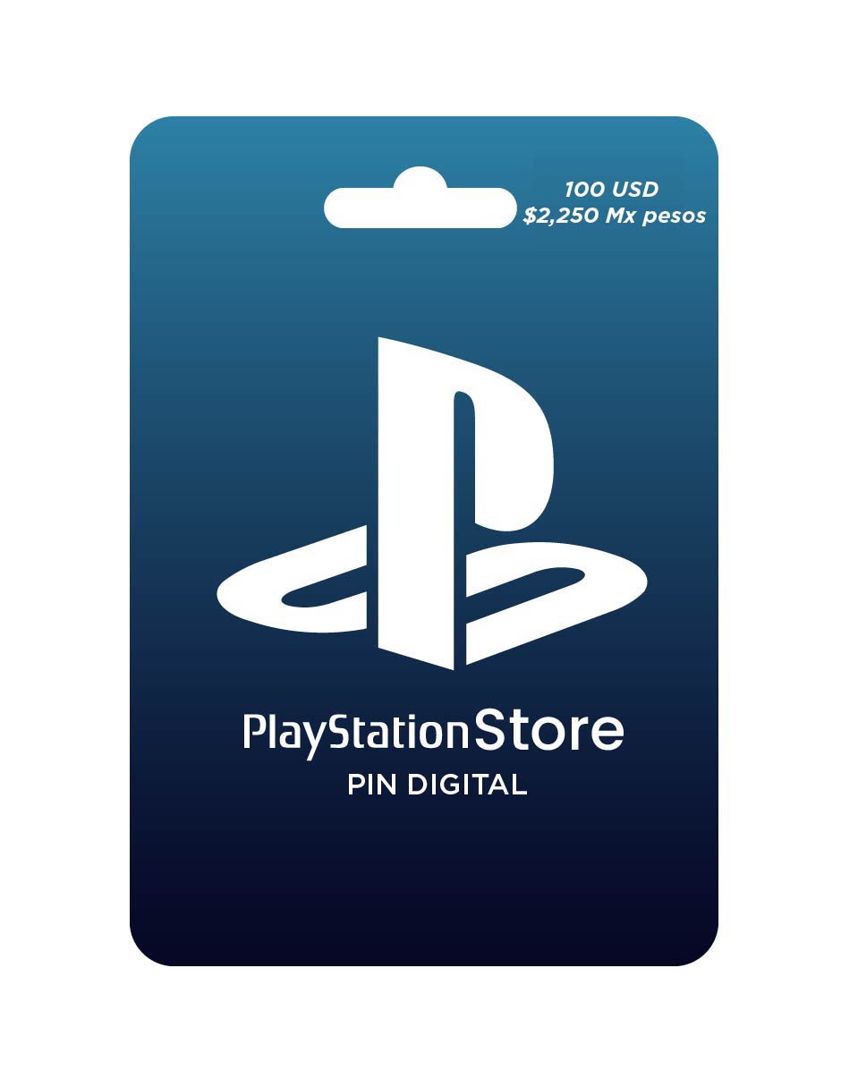 Playstation Store 100 USD $2050, tarjeta prepago, Pin Digital