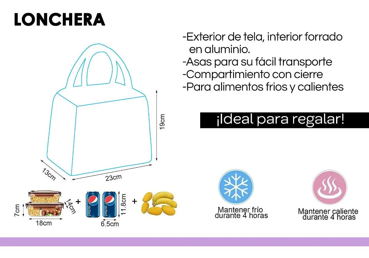 Lonchera Termica Lunch Frio Caliente Termo Varios Modelos