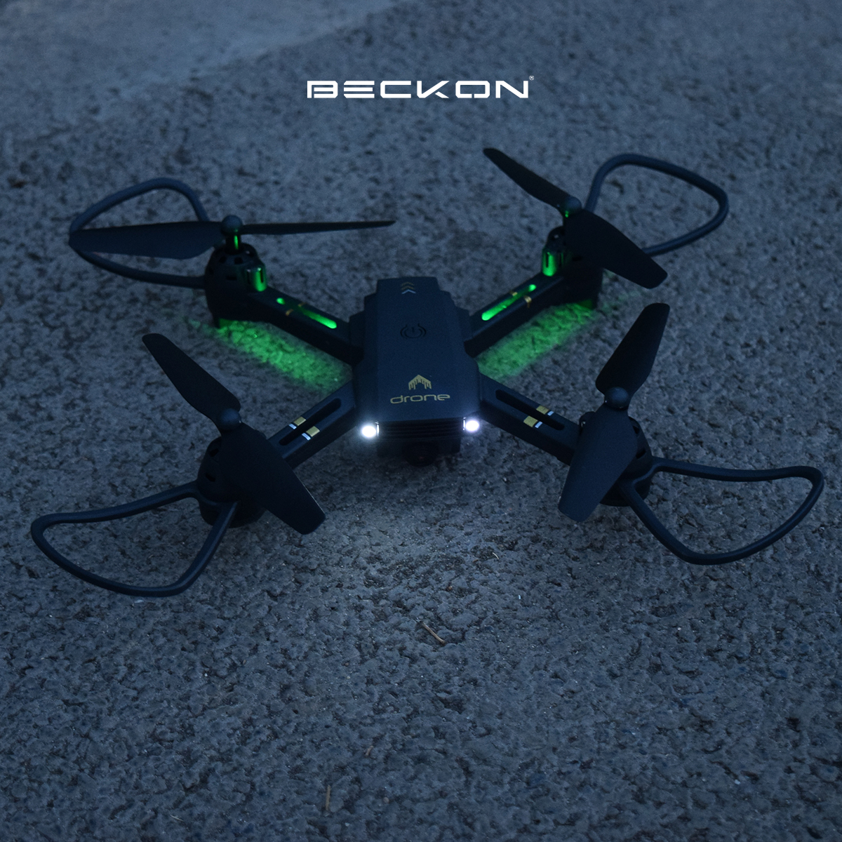 Dron a control remoto de juguete con cámara wifi + pila adicional Drone Beckon