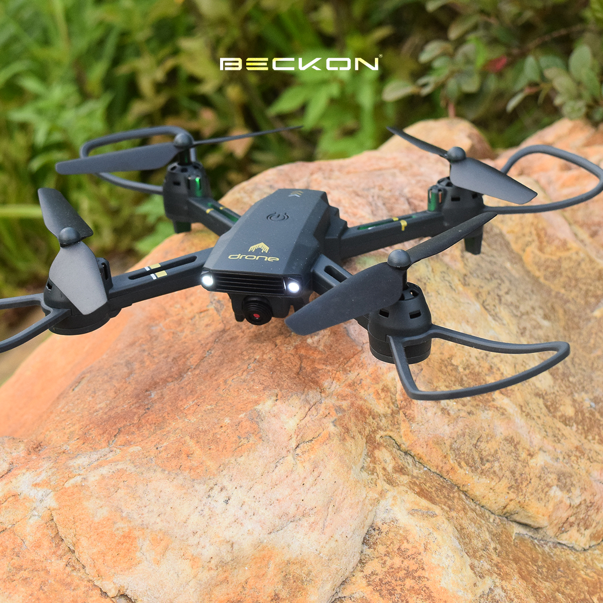 Dron a control remoto de juguete con cámara wifi + pila adicional Drone Beckon