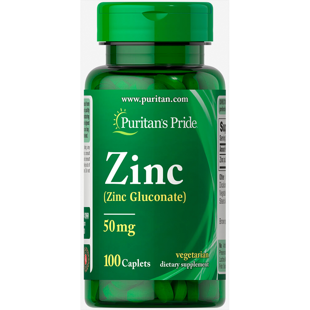 Zinc 50 mg 100 tabletas vegetarianas - Producto de importación 