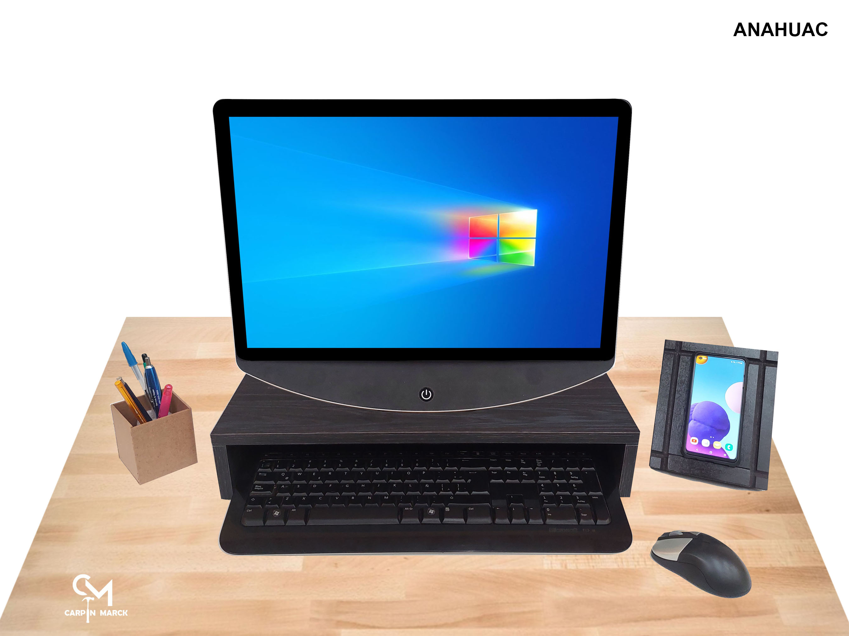 Base Organizador Escritorio Soporte Monitor iMac Pantalla Pc