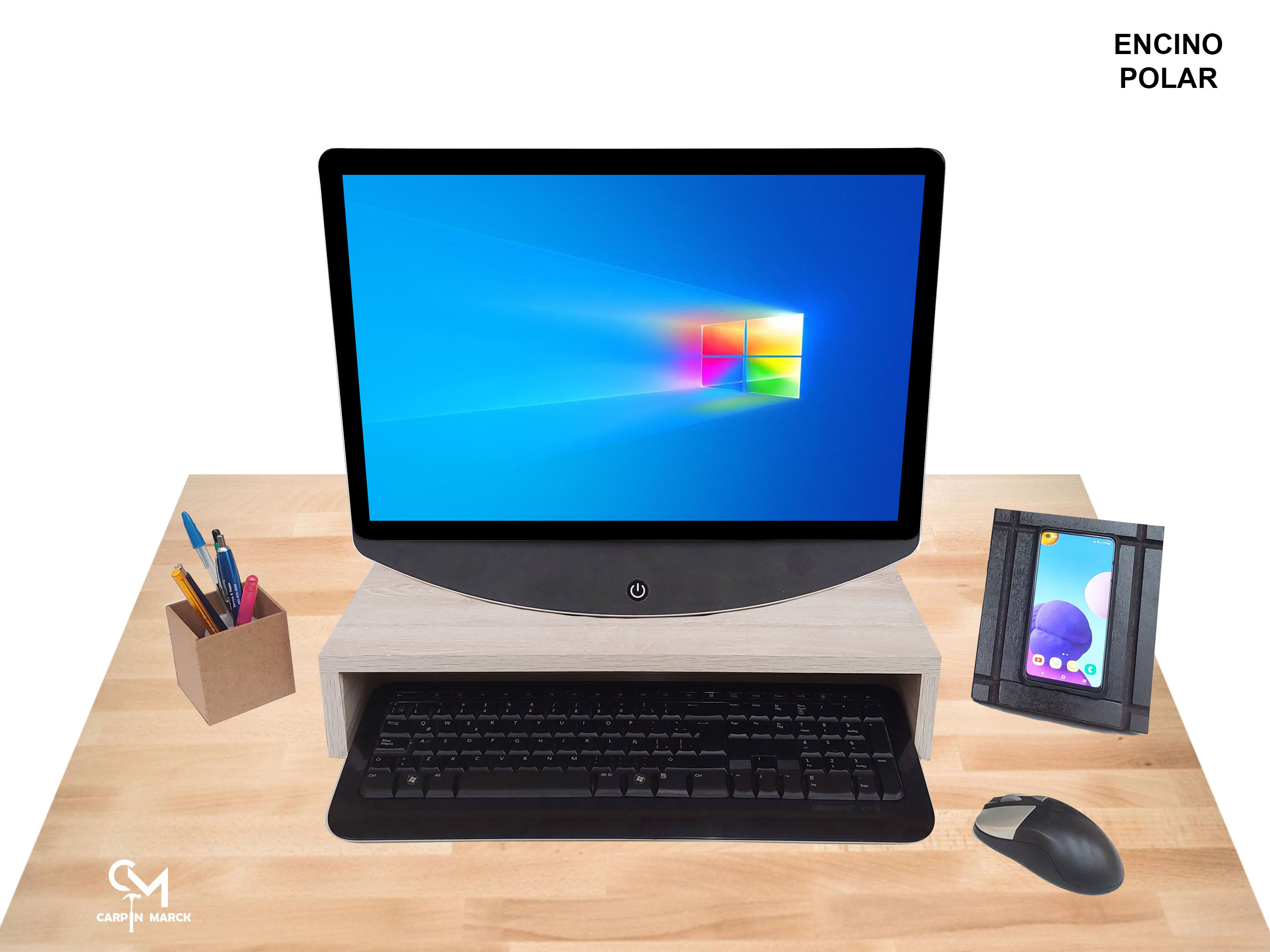 Base Organizador Escritorio Soporte Monitor iMac Pantalla Pc