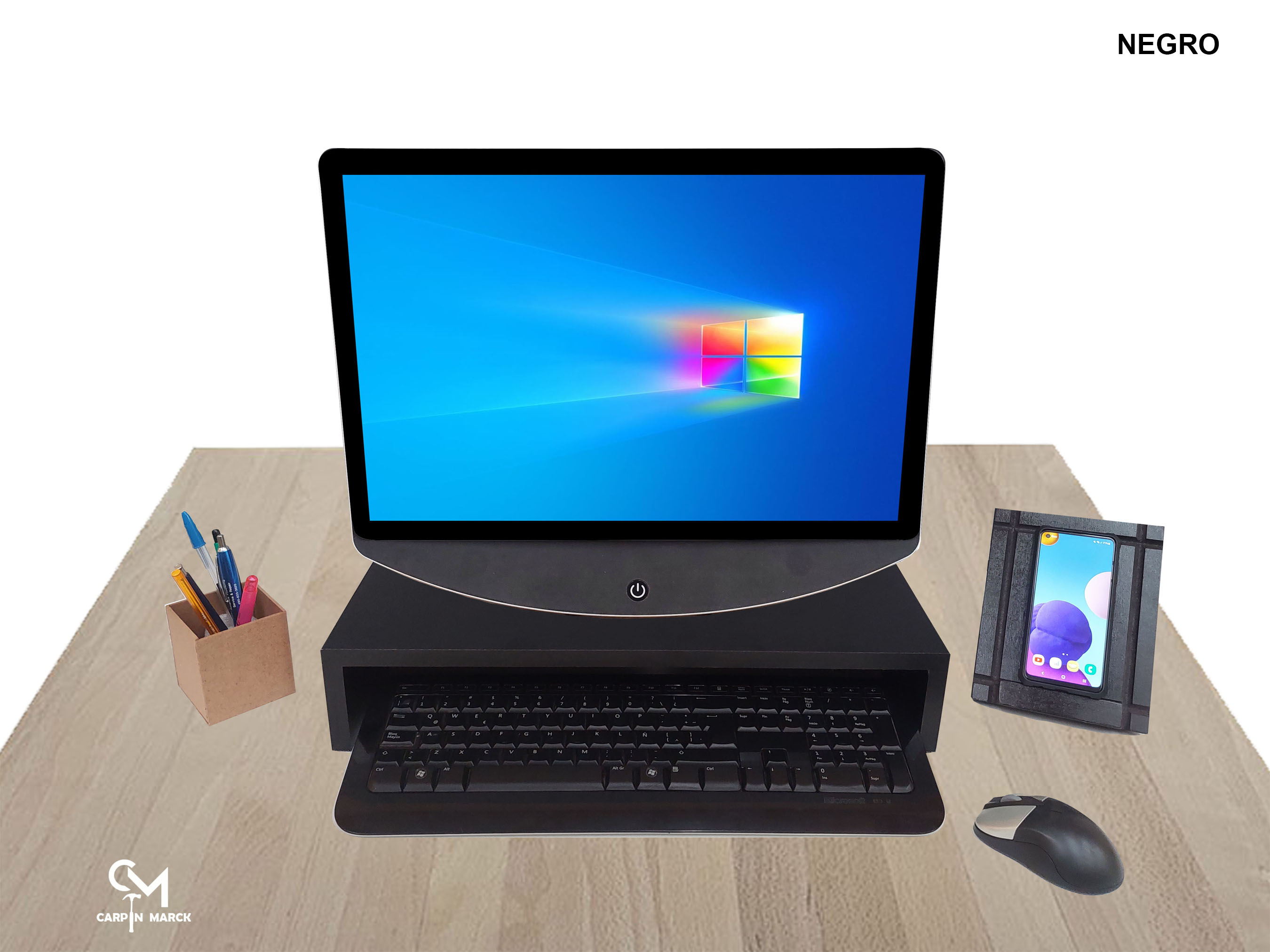 Base Organizador Escritorio Soporte Monitor iMac Pantalla Pc