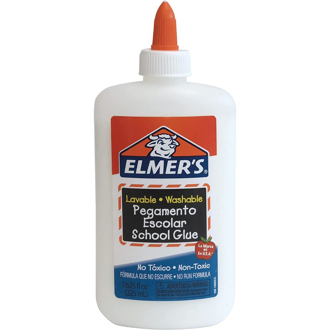 Elmer's Pegamento líquido escolar blanco, lavable, 225 onzas, 1 unidad