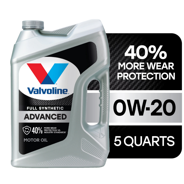 Valvoline Advanced Full Synthetic 0W-20 Motor Oil 5 QT