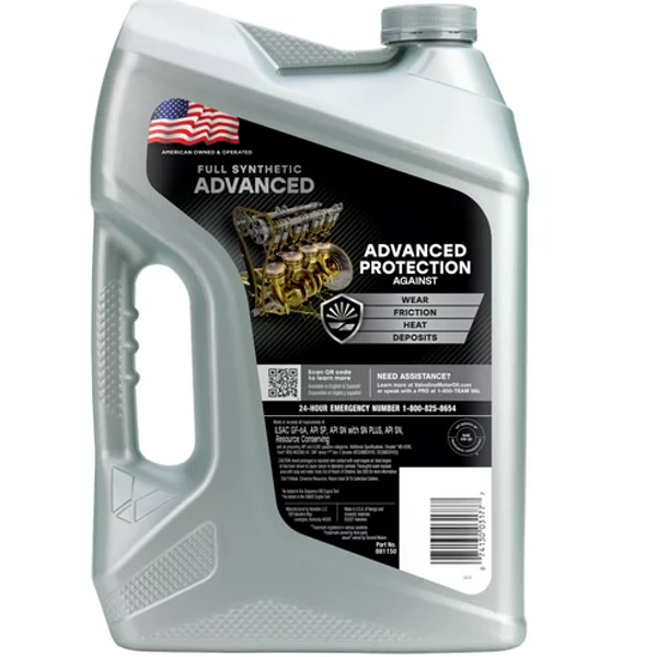 Valvoline Advanced Full Synthetic 0W-20 Motor Oil 5 QT