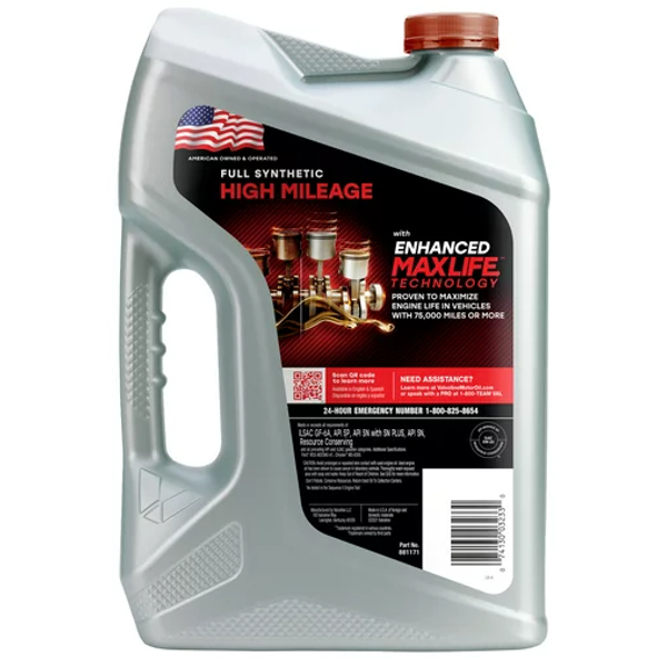 Valvoline Aceite de motor MaxLife 5W-20 totalmente sintético de alto kilometraje 5 QT
