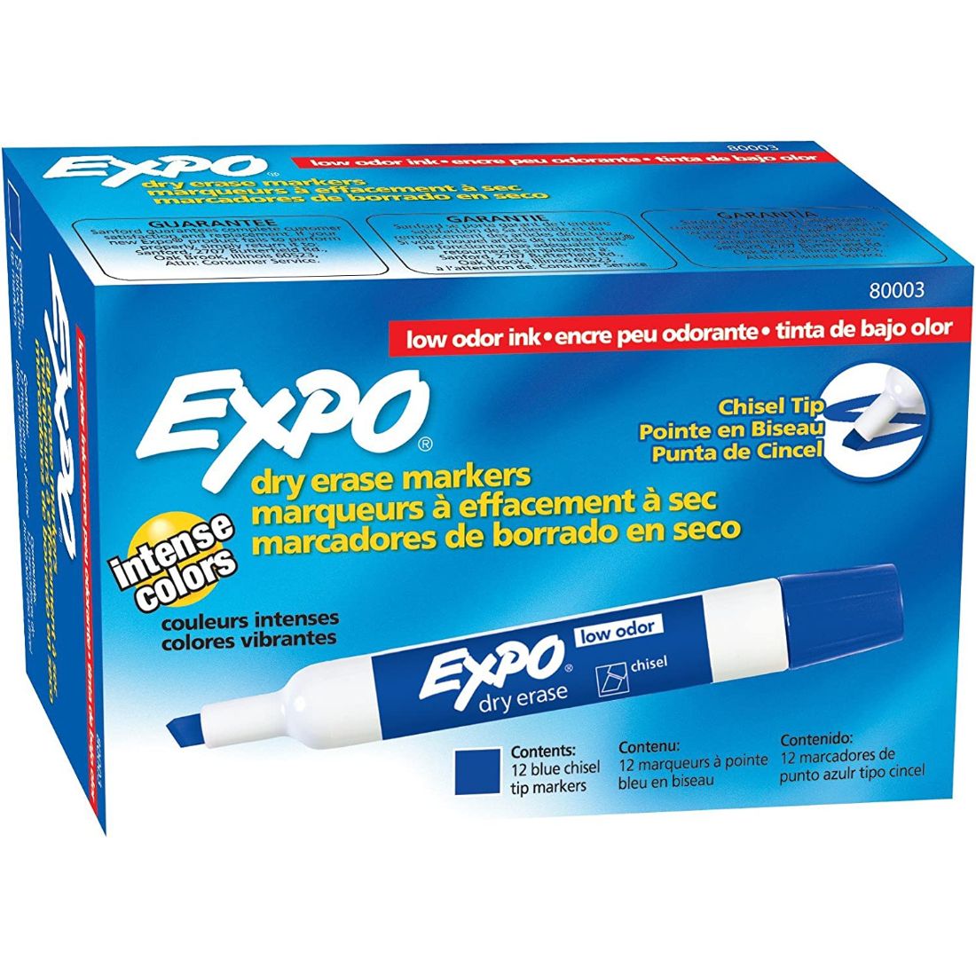 Marcador Borrable Expo Azul CJX12