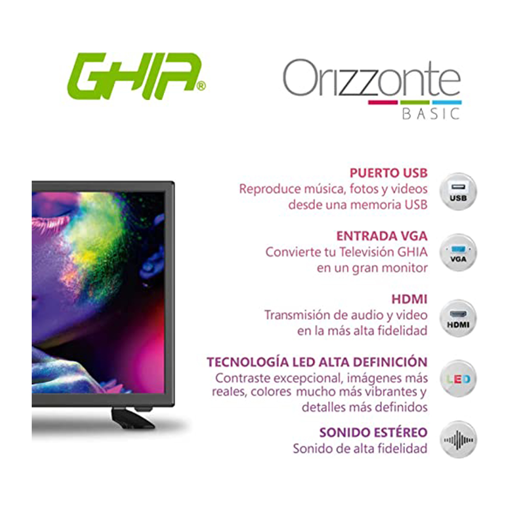 Pantalla LED Ghia 50 pulgadas 4K Smart