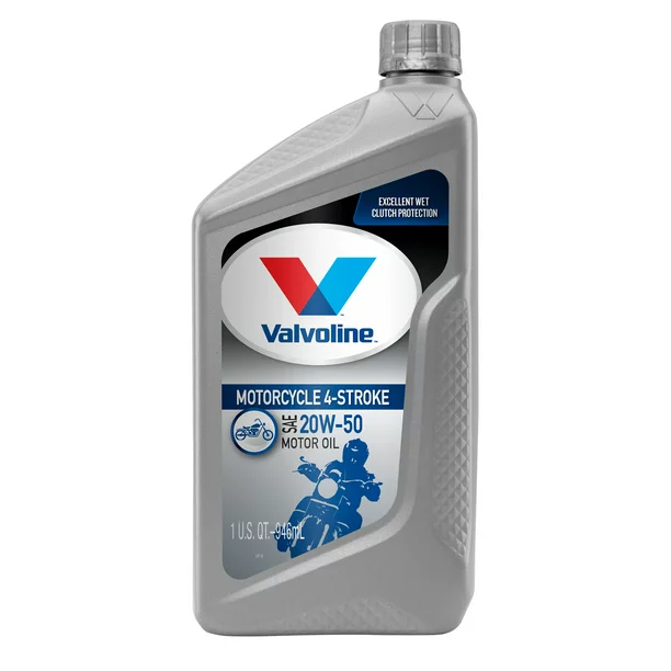 Valvoline 4-Stroke Motorcycle Full Synthetic SAE 20W-50 Motor Oil 1 QT