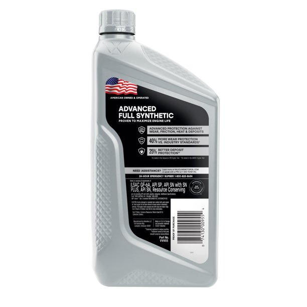 Valvoline Advanced Full Synthetic 5W-30 Motor Oil 1 QT