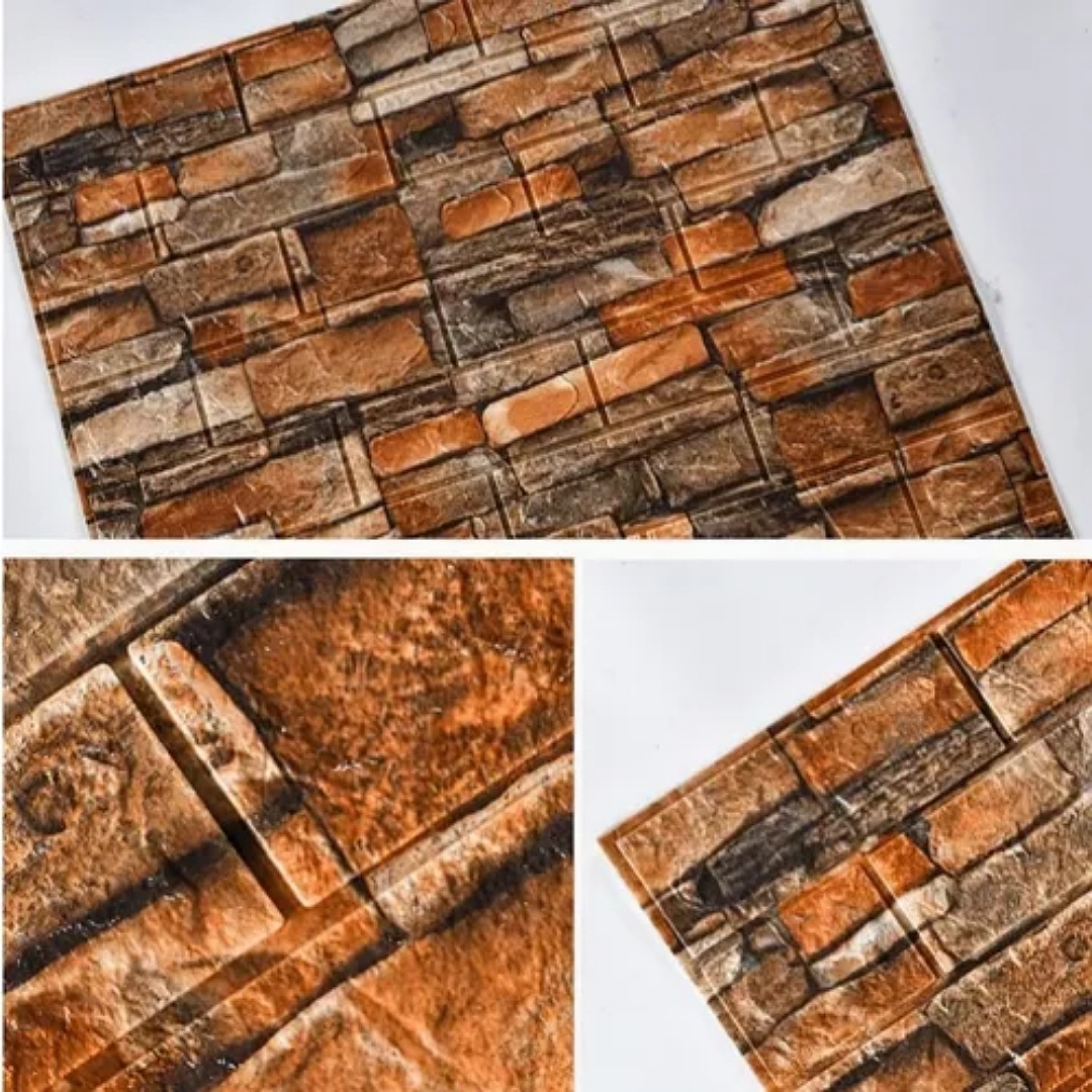 3d Pegatina Pared Patron Ladrillo Espuma Papel Tapiz 35 30cm