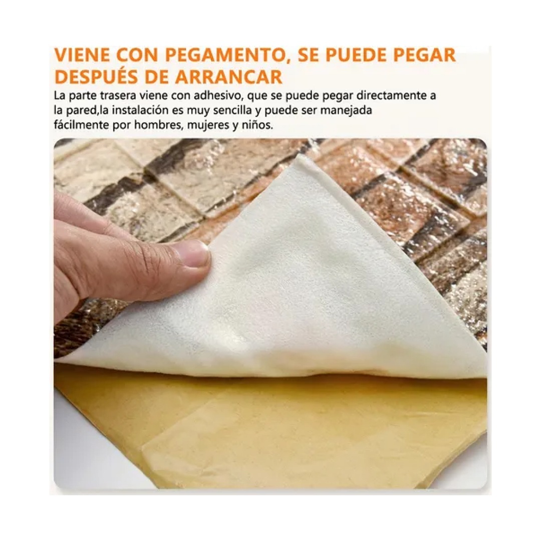 3d Pegatina Pared Patron Ladrillo Espuma Papel Tapiz 35 30cm