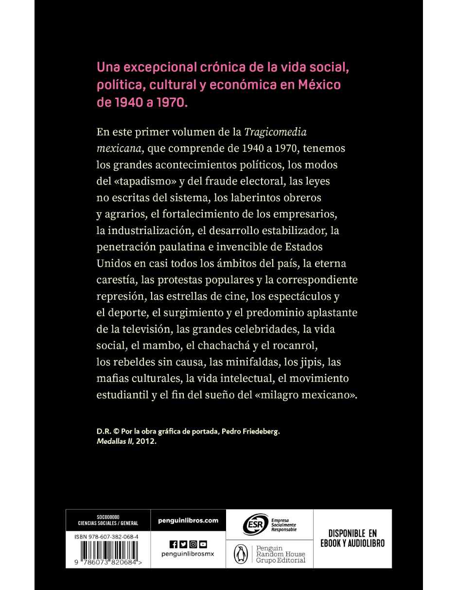 Tragicomedia Mexicana 1 Autor Agustín, José
