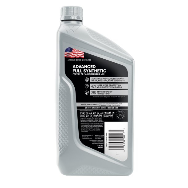 Valvoline Advanced Full Synthetic 0W-20 Motor Oil 1 QT