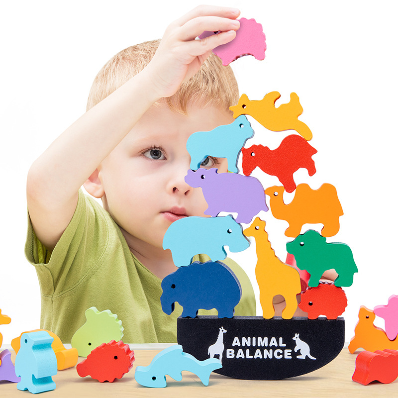 Balanza Del Mundo Animal- Marino juego Didactico Para Niños Y Niñas Juguete animales montessori juego de bloques