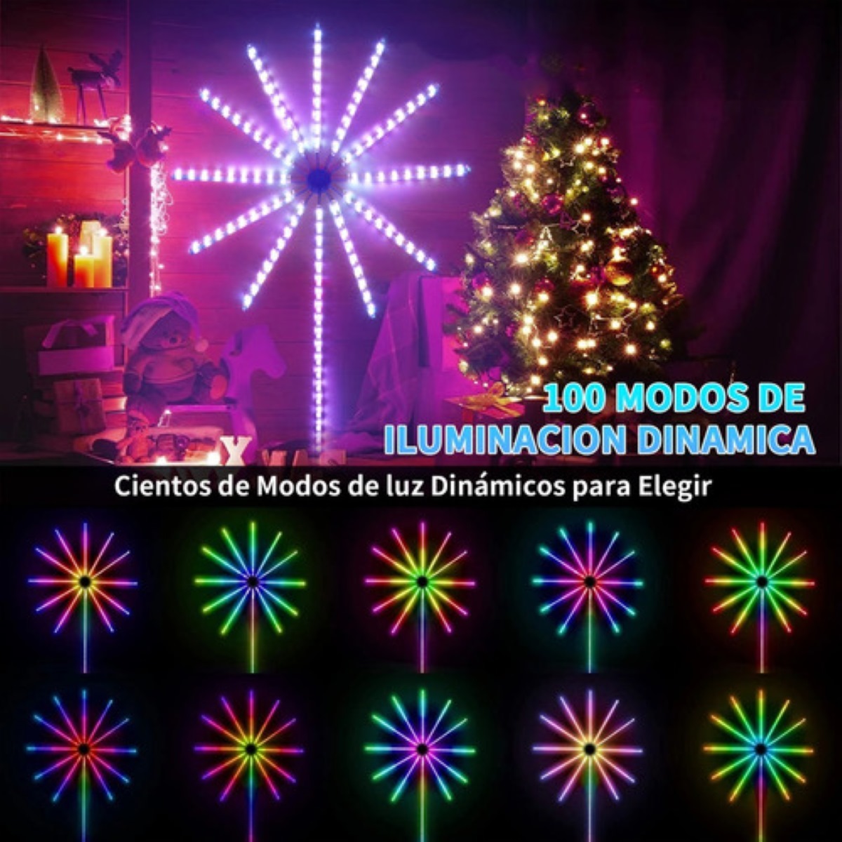 Lámpara Decoración Inteligente App Luz Artificial Tira Led