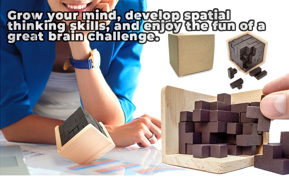 CUBO ROMPECABEZAS 3D EN FORMA DE T, JUEGO EDUCATIVO